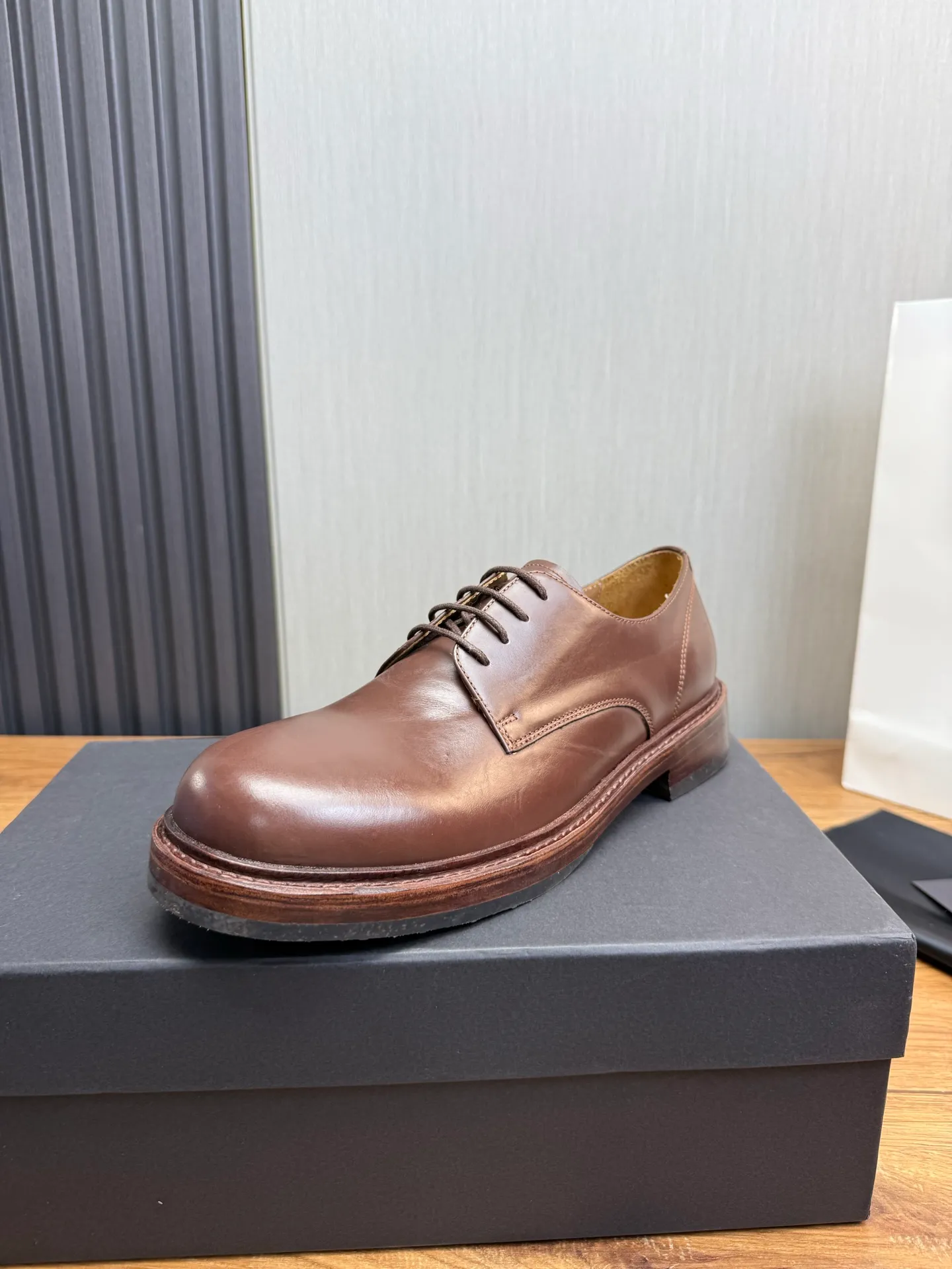 Men's shoes💰760💰 Prada.PRADA men's business casual leather shoes, 1:1 shipment ⬆️Luxurious and noble👞All imported original brand leather materials, just to create a more comfortable wearing experience, upper: original cowhide ➕Imported full cow lining, original genuine leather outsole ✔️36-45 (38.45 non-returnable)
